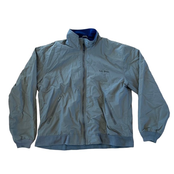 Mens‎ L.L.Bean Three-Season Jacket Green Lined Jacket SZ L - Picture 1 of 7